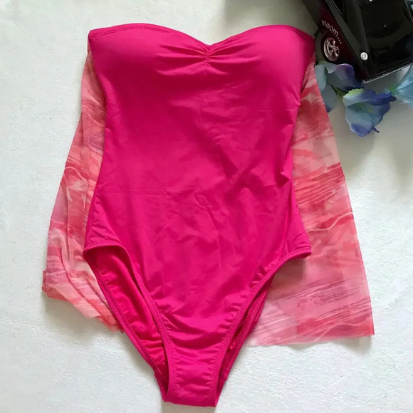 Lauren Ralph Lauren NWT One Piece Swim Suit Women 4 - Picture 10 of 14